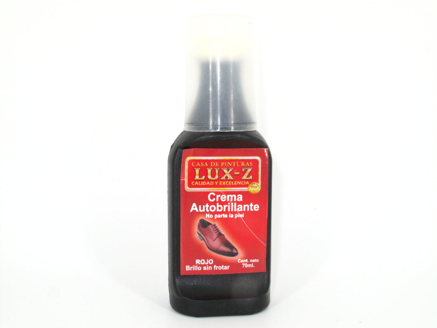 SKU - 1136 -- CREMA AUTOBRILLANTE LUX-Z ROJO 70 ML