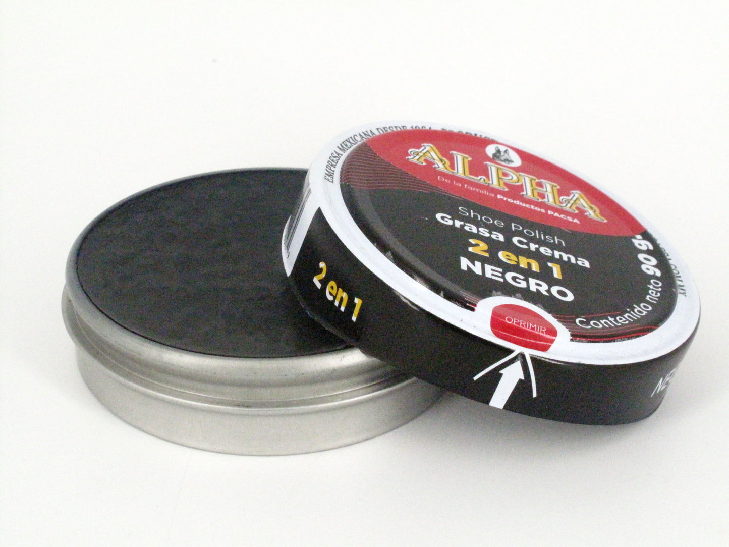 SKU - 1213 -- GRASA CREMA ALPHA NEGRO 90 GRS