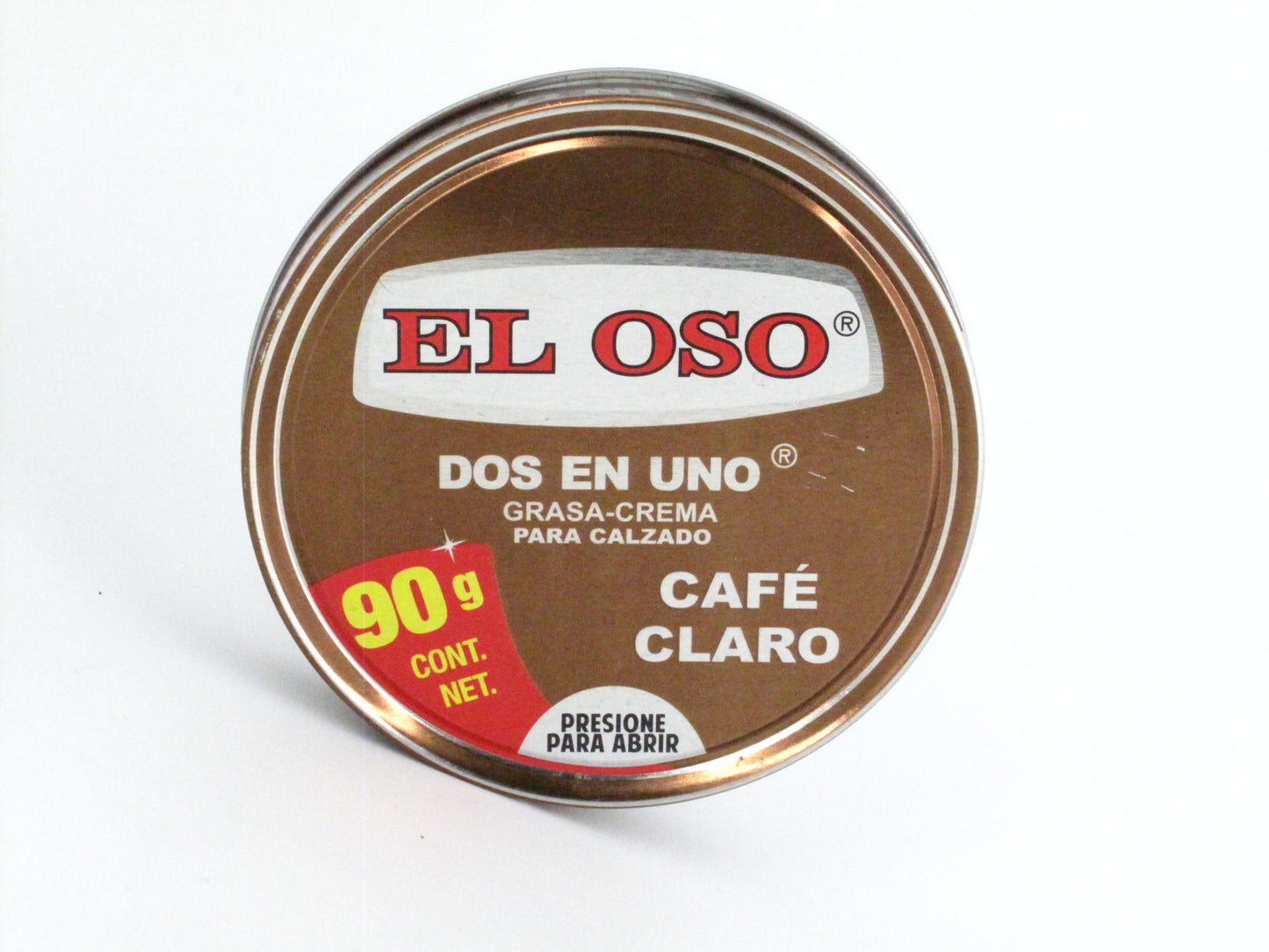 SKU - 1226 -- GRASA CREMA OSO CAFE CLARO 90 GRS