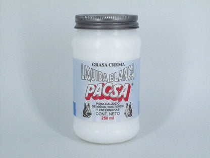 SKU - 1224 -- GRASA CREMA LIQUIDA BLANCO PACSA 250 ML