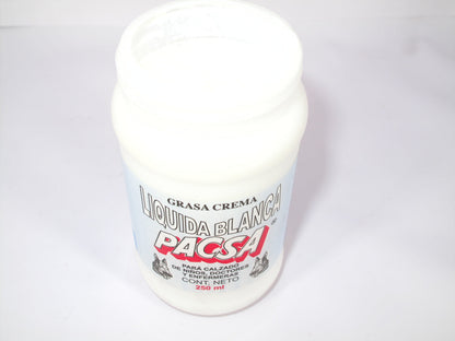 SKU - 1224 -- GRASA CREMA LIQUIDA BLANCO PACSA 250 ML