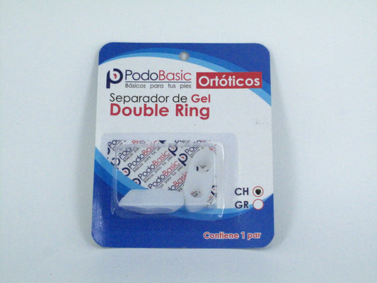 SKU - 1381 -- SEPARADOR DE GEL DOUBLE RING PODOBASIC 1 PAR CHICO