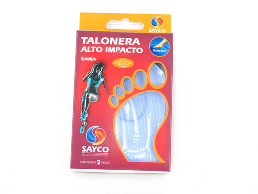 SKU - 1701 -- TALONERA DE GEL SAYCO ALTO IMPACTO DAMA 1 PAR